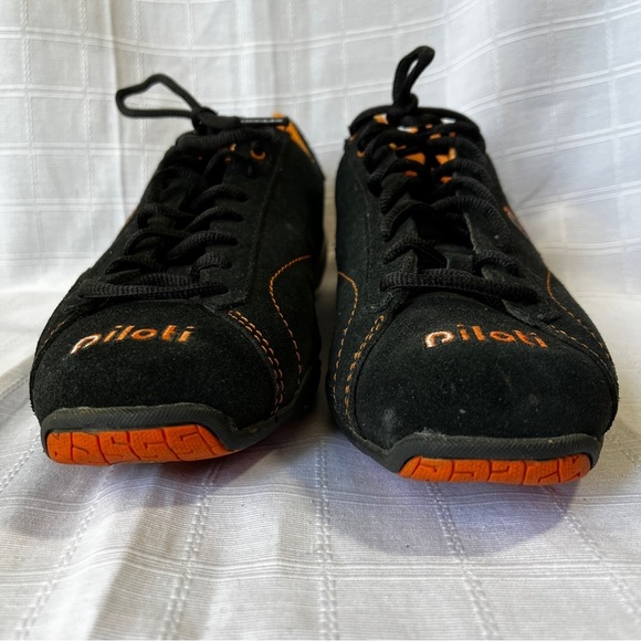 Piloti Prototipo Black and Orange Suede Driving Shoes Men's 6.5 Racecar Quality - Picture 5 of 13